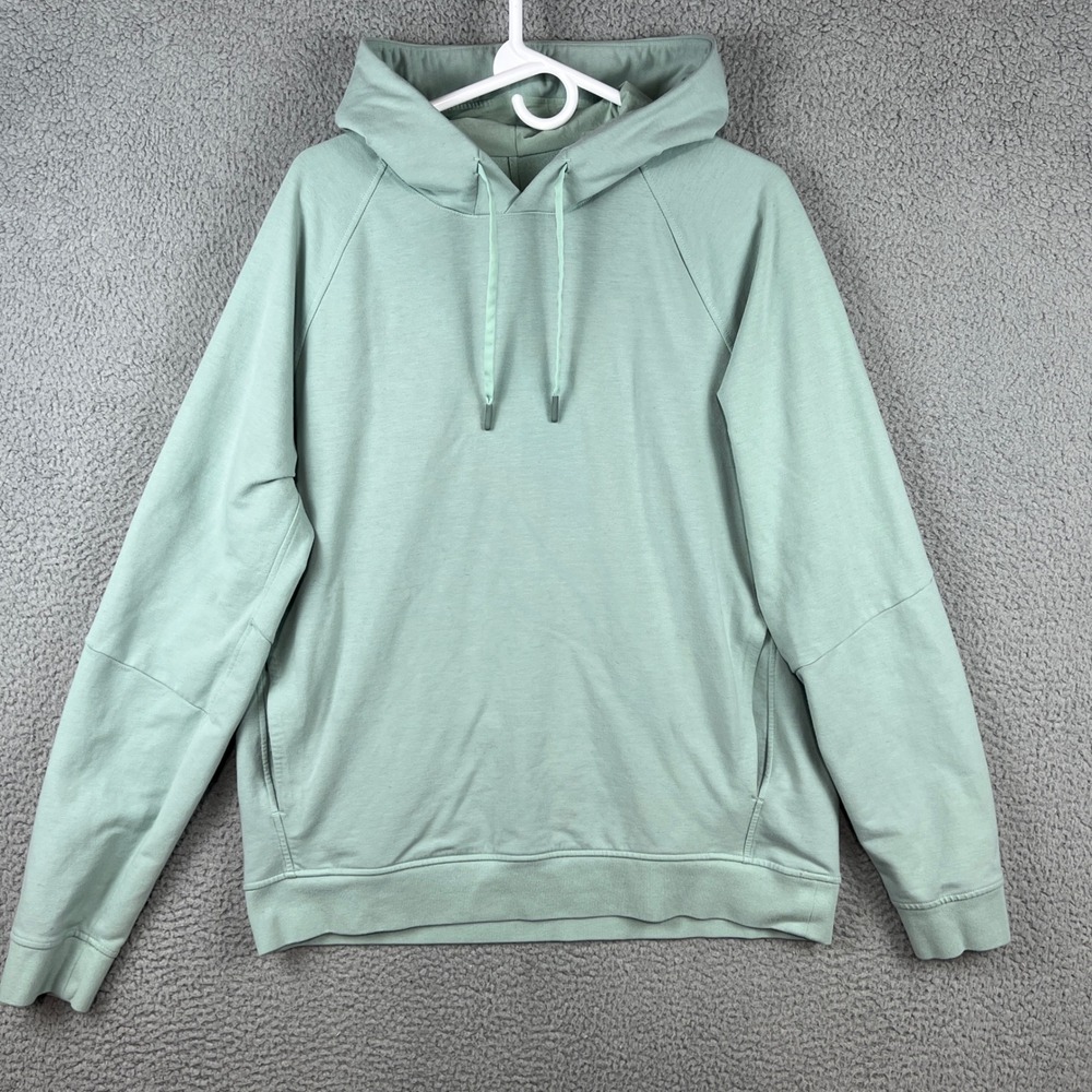 Lululemon City Sweat Pullover Hoodie Mint Green Mens Large LM3AUPS (stains) - Picture 1 of 13